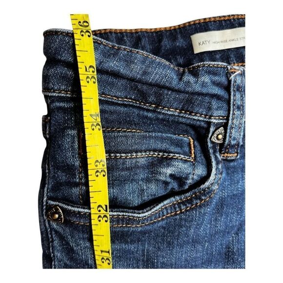 Kut from the Kloth Women's Katy High-Rise Ankle Straight Leg Jeans Blue Size 10 - Picture 3 of 9